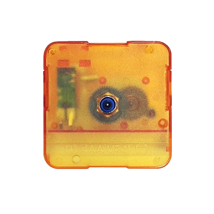 Часовой механизм 12/6 под металлическую петлю, прозрачный (цвет: белый, оранжевый, голубой) (от 2 шт.)