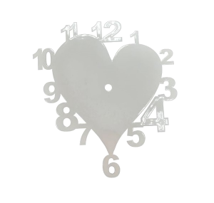 Часы "Сердце с цифрами"
