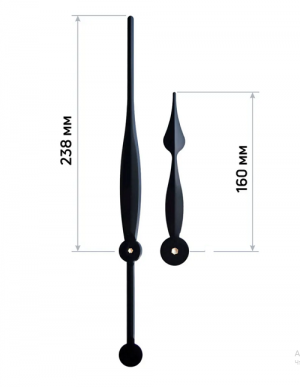Часовые стрелки металлические, Гигант